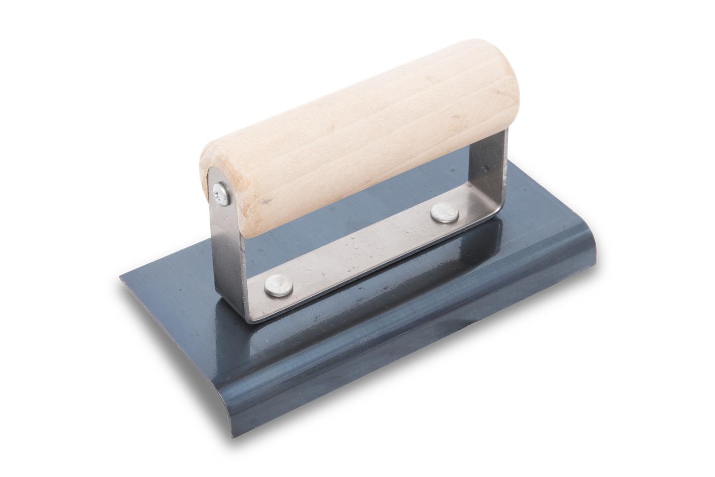 Marshalltown 6in x 3in x 1/4in R Blue Steel Edger - Concrete Tools